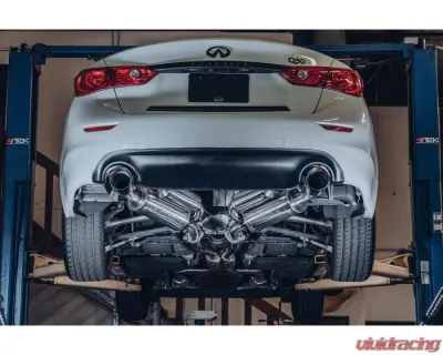 ARK GRIP Stainless Catback Exhaust w/ Polished Tip Infiniti Q50 2014-2015 - SM1106-0107G