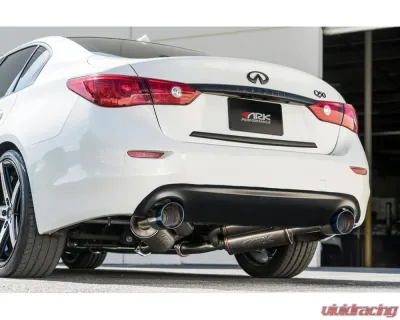 ARK GRIP Stainless Catback Exhaust w/ Polished Tip Infiniti Q50 2014-2015 - SM1106-0107G
