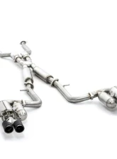 ARK GRIP Stainless Catback Exhaust w/ Carbon Fiber Tip Lexus IS350 RWD 2017-2020                                     - SM1500-4417G - Image 3