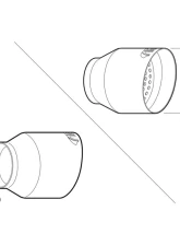 ARK 4.5"/6.3" Length Burnt Tip Universal Exhaust                                     - TIP004-1 - Image 7