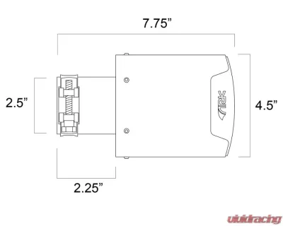 ARK Carbon Fiber 4.5" Slip-On Single Tip Universal - TIP1-CF4.5