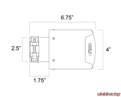 ARK Carbon Fiber 4" Slip-on Single Tip - TIP1-CF4