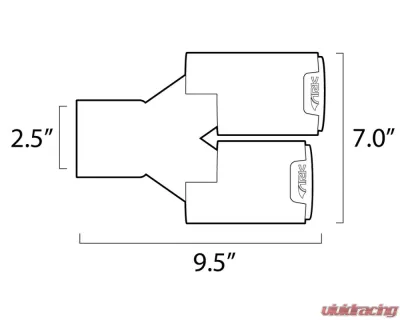 ARK Stainless Steel 3.5" Driver Side Slip-On Dual Tips - TIP4-SS3.5LH