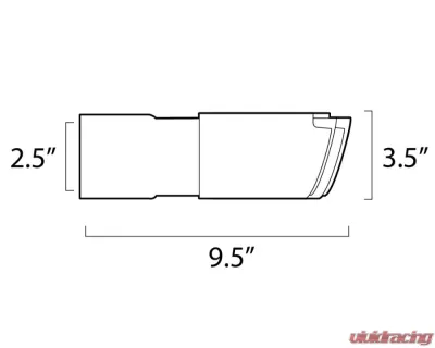 ARK Stainless Steel 3.5" Driver Side Slip-On Dual Tips - TIP4-SS3.5LH