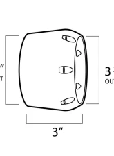 ARK 4.5" Slip-On Exhaust Tip Hyundai Veloster Turbo 2013-2017                                     - TIP703 - Image 3