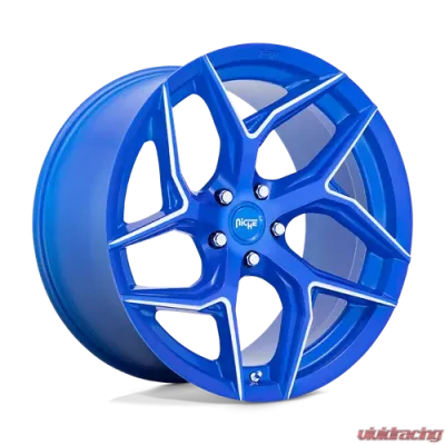 Niche 1 Piece Torsion M268I Wheel 20x9 5x4.5 +35mm Anodized Blue Milled - M268209065+35