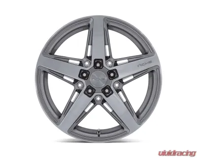 Niche M270 Teramo Wheel 18x8 5x112 42mm Anthracite Brushed Face Tint Clear - M2701880F8+42