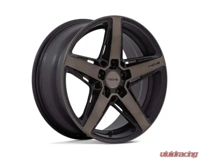 Niche M271 Teramo Wheel 18x8 5x100 40mm Matte Black w/Double Dark Tint Face - M271188080+40