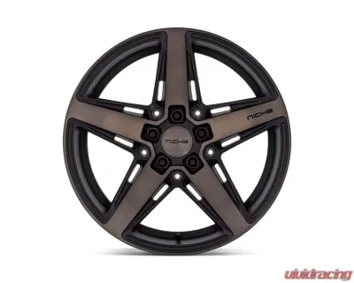 Niche M271 Teramo Wheel 18x8 5x100 40mm Matte Black w/Double Dark Tint Face - M271188080+40