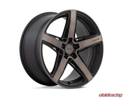 Niche Teramo M271 Wheel 20x11 5x4.5 45mm Matte Black w/Double Dark Tint Face - M271201165+45