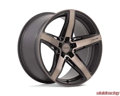 Niche Teramo M271 Wheel 20x11 5x115 20mm Matte Black w/Double Dark Tint Face - M271201190+20