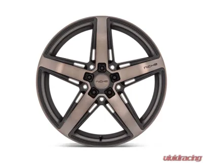 Niche Teramo M271 Wheel 20x11 5x115 20mm Matte Black w/Double Dark Tint Face - M271201190+20