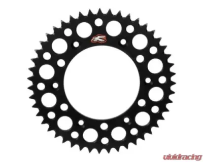 Renthal Rear 47 Tooth Ultralight Sprockets for Offroad Black - 121U-428-47GPBK