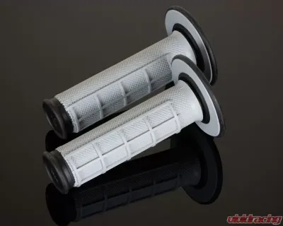 Renthal Dual Compound Diamond/Half Waffle Grips Grey/Black - G151