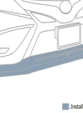 TRD Front Spoiler w/ LED ABS Toyota Camry 2018+                                     - TRD-MS341-33002-NP - Image 2