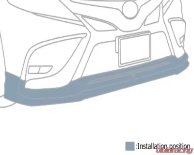 TRD Front Spoiler w/ LED ABS Toyota Camry 2018+ - TRD-MS341-33002-NP