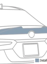 TRD Rear Trunk Spoiler Non-Painted PPE Toyota Camry 2018+                                     - TRD-MS342-33002-NP - Image 2