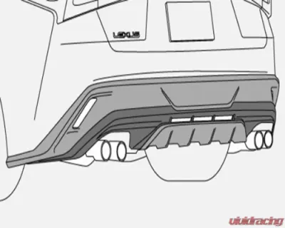 TRD Rear Diffuer PPE MC Lexus IS350 | IS300h | IS300 2001+ - TRD-MS343-53002-00