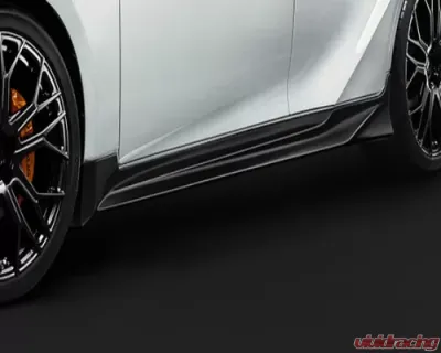 TRD Side Skirts White Nova Glass Flake 083 ABS Lexus IS350 | IS300h | IS300 2001+ - TRD-MS344-53001-A1