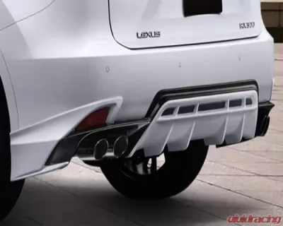 TRD Rear Diffuser & Sports Muffler Painted PPE Lexus RX300 | RX450h 1999+ - TRD-RDEXST-RX