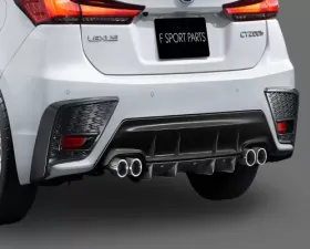 TRD Non-Painted Koki Sports Muffler & Rear Diffuser Lexus CT200h 2011+