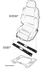 Planted Seat Adapter BMW E36                                     - PBMWSA - Image 2