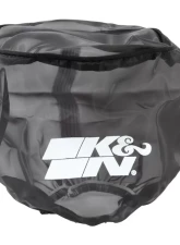 K&N Air Filter Wrap 22-8045DK, Round 6 in, Black Silicone Treated Polyester                                     - 22-8045DK - Image 2