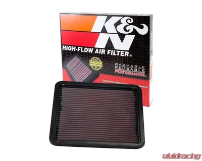 K&N Replacement Air Filter for Lexus LS430 2001-2006, GS400 1998-2000, Washable Cotton Panel - 33-2137