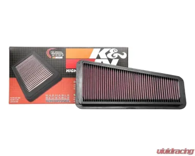 K&N Replacement Air Filter for Toyota 4.0L V6 - Fits Tacoma 2005-2015, 4Runner 2003-2009, Tundra 2005-2010 - 33-2281