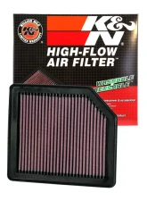 K&N Replacement Air Filter for Honda Civic 2006-2011 1.8L 4-Cyl, Washable Cotton Gauze                                     - 33-2342 - Image 2