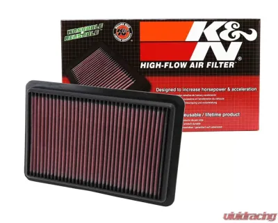 K&N Replacement Air Filter for Mazda 3 (2015-2018), CX-5 (2021-2023), 6 (2019-2021) - 33-2480