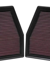 K&N Replacement Air Filter for Porsche 911 2012-2016, High-Flow Cotton Gauze Panel Filter                                     - 33-2484 - Image 2