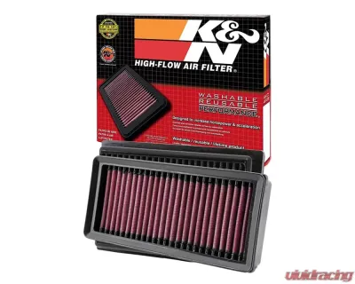 K&N Replacement Air Filter for Toyota Prius, Corolla, and Prius Prime - Panel, Washable, High-Flow - 33-2485