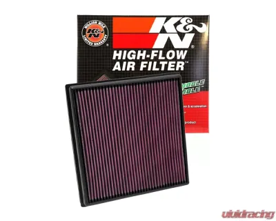 K&N Replacement Air Filter for Buick Verano 2012-2017, Cascada 2017, Cotton Gauze Panel - 33-2966