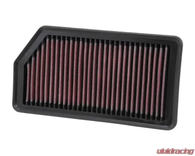 K&N Replacement Air Filter for Kia Forte5 2015-2018, Forte Koup 2014-2016, Cotton Gauze Panel - 33-3008