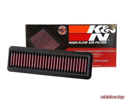 K&N Replacement Air Filter 33-3048 for Various Models, Washable & Reusable High-Flow Design - 33-3048