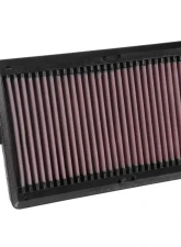 K&N Replacement Air Filter 33-3064 Panel Cotton Gauze Washable High-Flow 11.75x7.063 in                                     - 33-3064 - Image 2