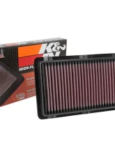 K&N Replacement Air Filter 33-3064 Panel Cotton Gauze Washable High-Flow 11.75x7.063 in                                     - 33-3064 - Image 4