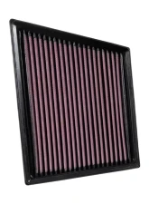 K&N Replacement Air Filter for Jaguar XE 2016-2021, F-Pace 2019-2022, XF 2019-2022, Washable Cotton Gauze Panel                                     - 33-3075 - Image 2