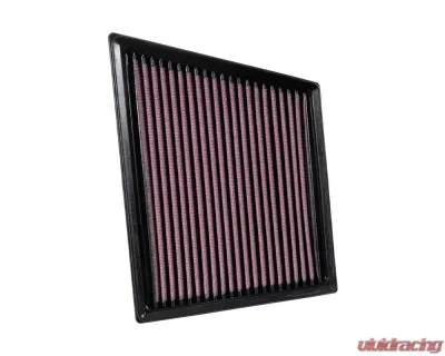 K&N Replacement Air Filter for Jaguar XE 2016-2021, F-Pace 2019-2022, XF 2019-2022, Washable Cotton Gauze Panel - 33-3075