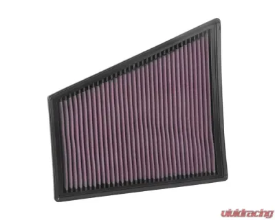 K&N Replacement Air Filter for Porsche 718 Boxster/Cayman 2017-2024, Washable Cotton Panel - 33-3078