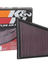 K&N Replacement Air Filter for Porsche 718 Boxster/Cayman 2017-2024, Washable Cotton Panel                                     - 33-3078 - Image 4