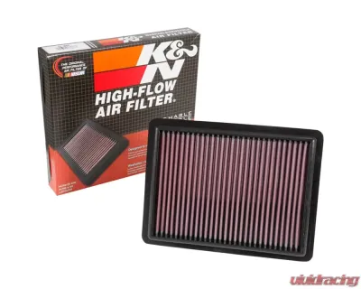 K&N Replacement Air Filter for Acura RDX 2019-2024, High-Flow Cotton Gauze Panel Filter - 33-3096