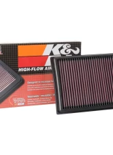 K&N Replacement Air Filter 33-3111 for Audi A1 2020-2023, Washable Cotton Gauze Panel Filter                                     - 33-3111 - Image 4