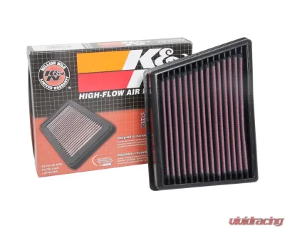 K&N Replacement Air Filter for Ford EcoSport 2018-2020, High-Flow Cotton Panel Filter - 33-3117
