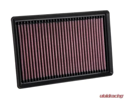 K&N Replacement Air Filter 33-3138, Panel, Cotton Gauze, 9.313" x 6.344", Washable - 33-3138