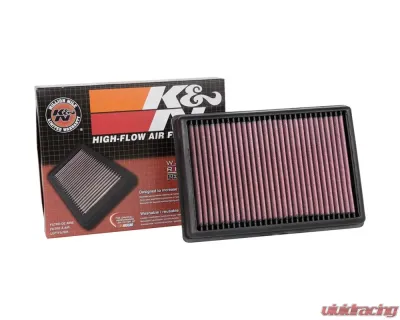 K&N Replacement Air Filter 33-3138, Panel, Cotton Gauze, 9.313" x 6.344", Washable - 33-3138