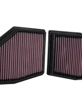 K&N Replacement Air Filter for BMW 750i 2020-2022, M550i 2020-2023, M850i 2020-2024, Washable Cotton Gauze                                     - 33-3155 - Image 4