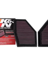 K&N Replacement Air Filter for BMW 750i 2020-2022, M550i 2020-2023, M850i 2020-2024, Washable Cotton Gauze                                     - 33-3155 - Image 4