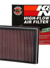 K&N 33-5100 Replacement Air Filter for Lincoln MKZ, Continental, Nautilus, Cotton Gauze Panel                                     - 33-5000 - Image 4